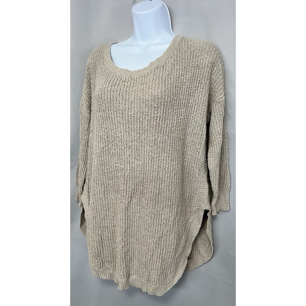 Express Beige Knit circle Hem Sweater Size Small NWT Women's - Picture 2 of 12